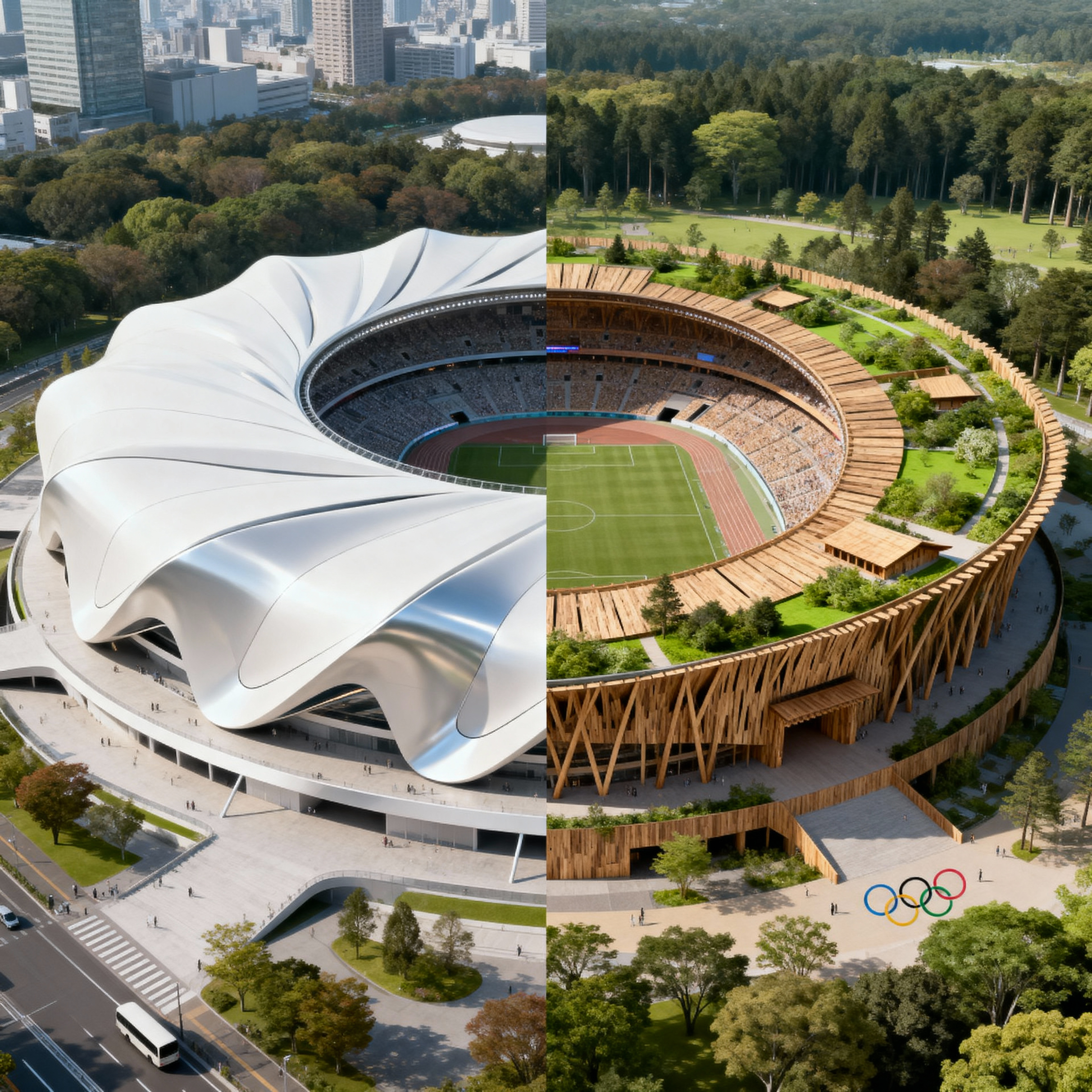 Как строили стадион в Токио для летней Олимпиады 2020