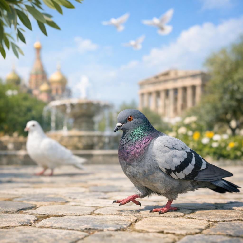Почему голубь двигается шажками