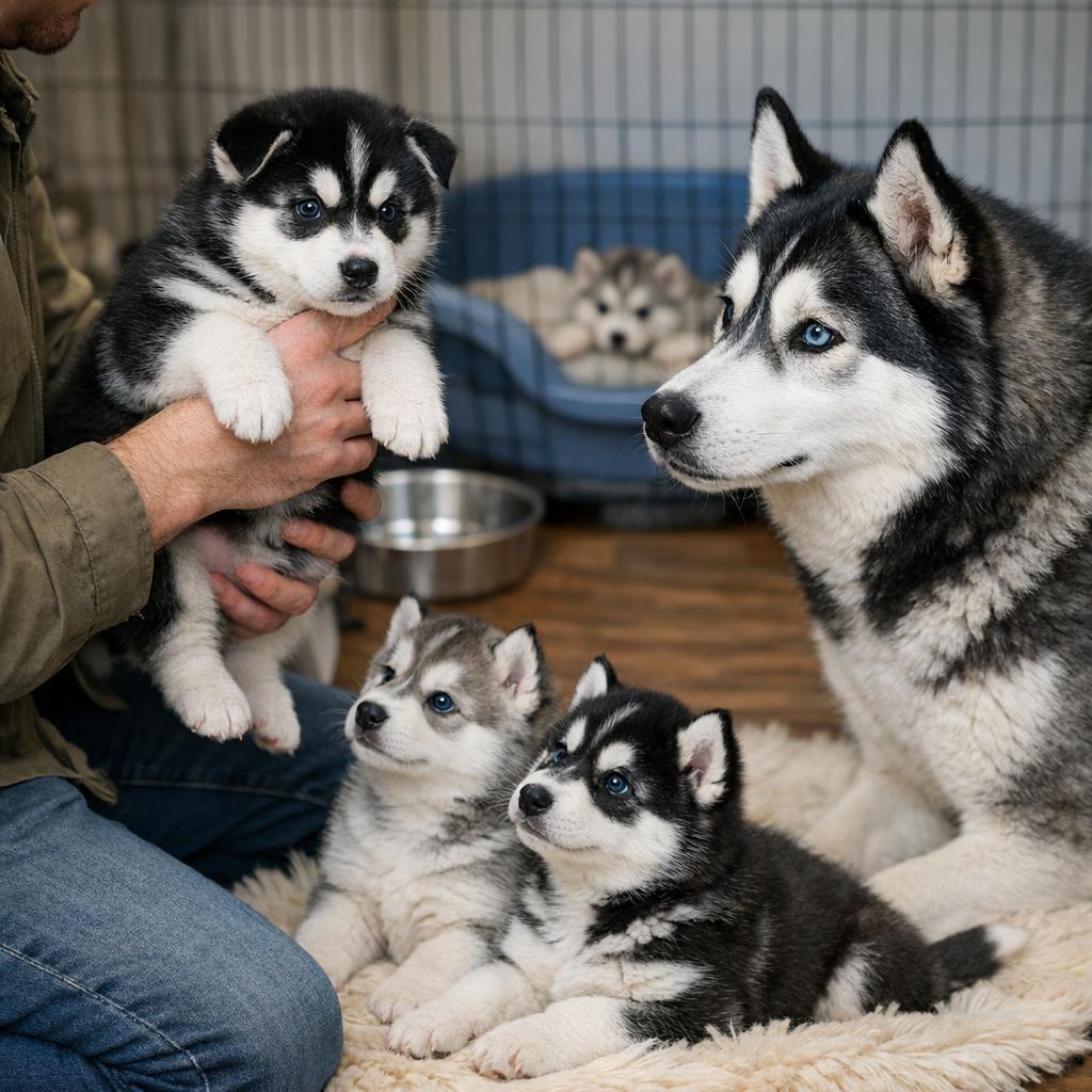 Как выбрать щенка хаски при покупке