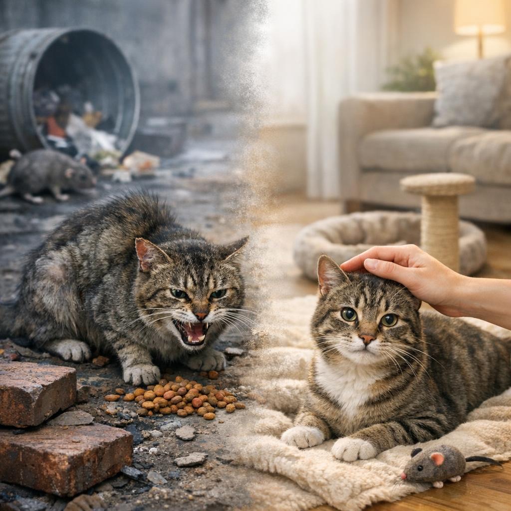 Как перевоспитать уличную кошку Как перевоспитать уличную кошку