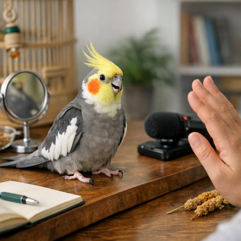 Как научить разговаривать попугая кореллу