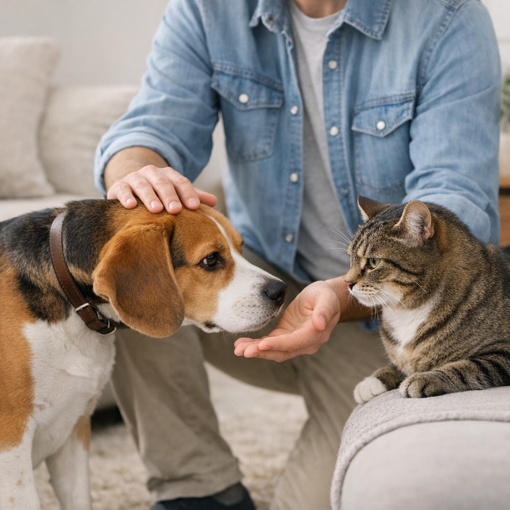 Как помирить кошку и собаку