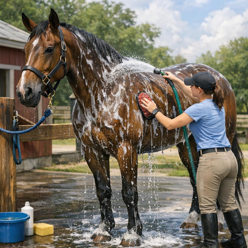 Как помыть коня