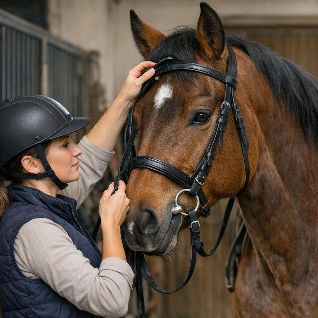 Как надевать уздечку