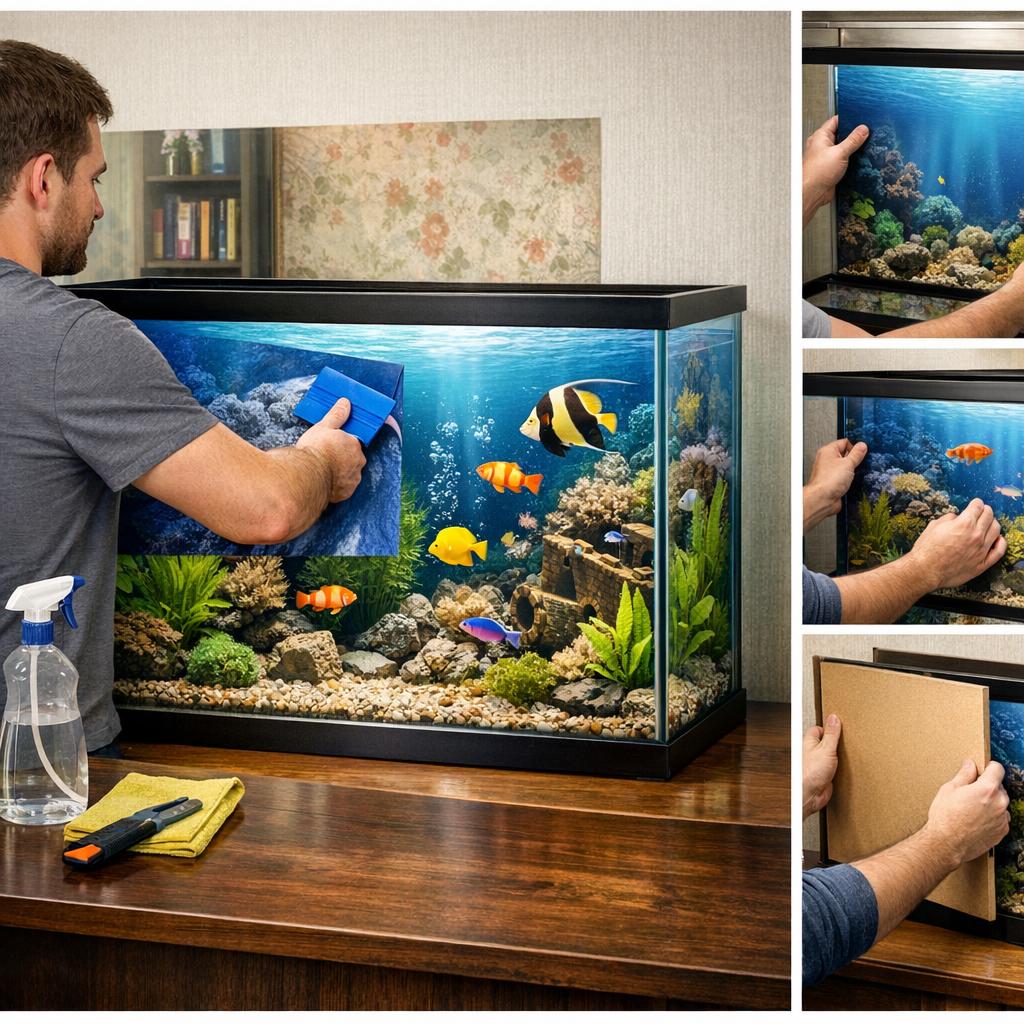 Как клеить пленку на аквариум