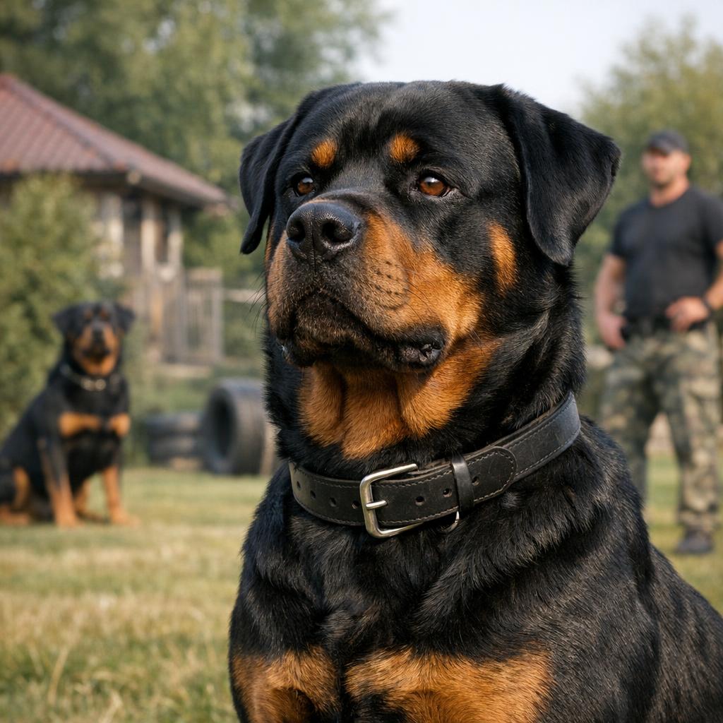 Как выглядит ротвейлер