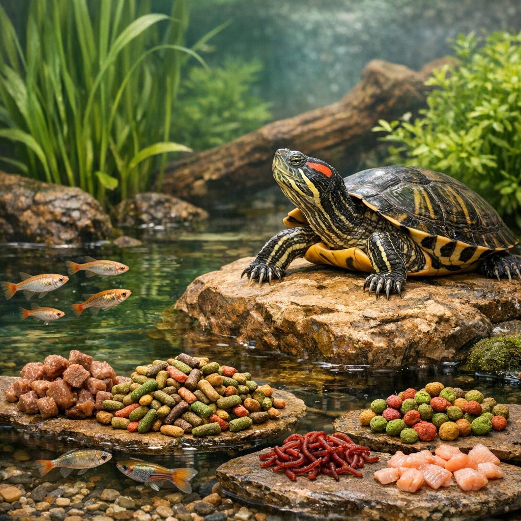 Как кормить красноухих черепах Как кормить красноухих черепах