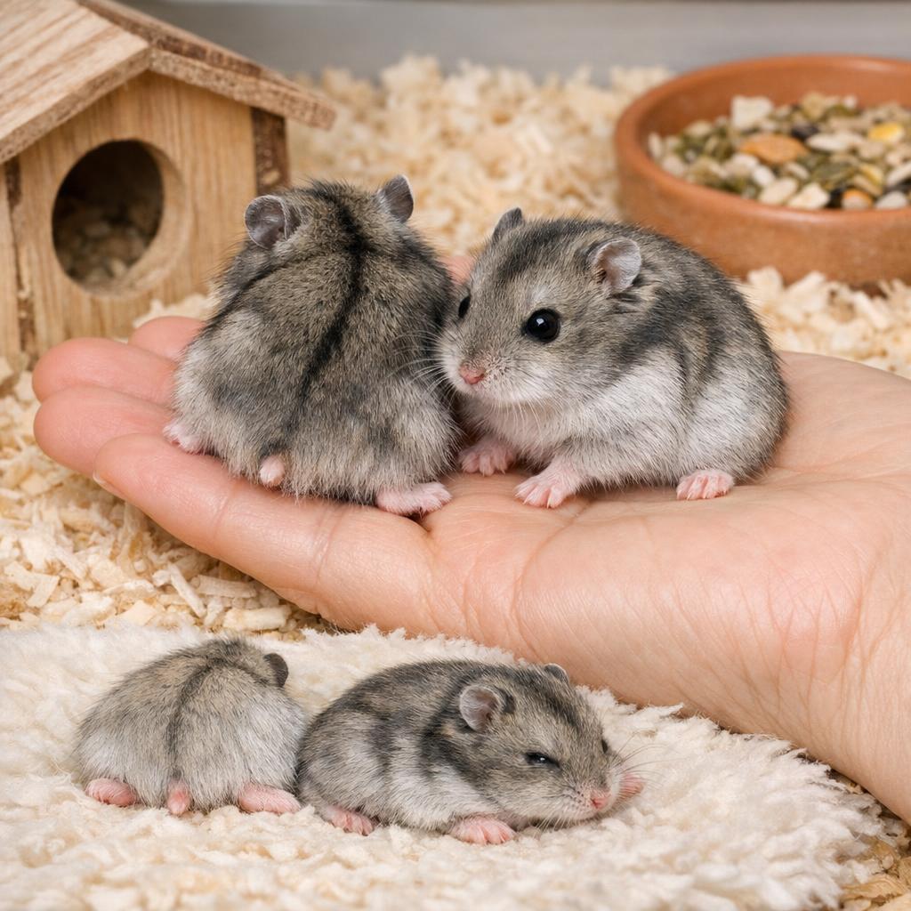 Покупая пару хомячков, нужно убедиться в том, что они разных полов