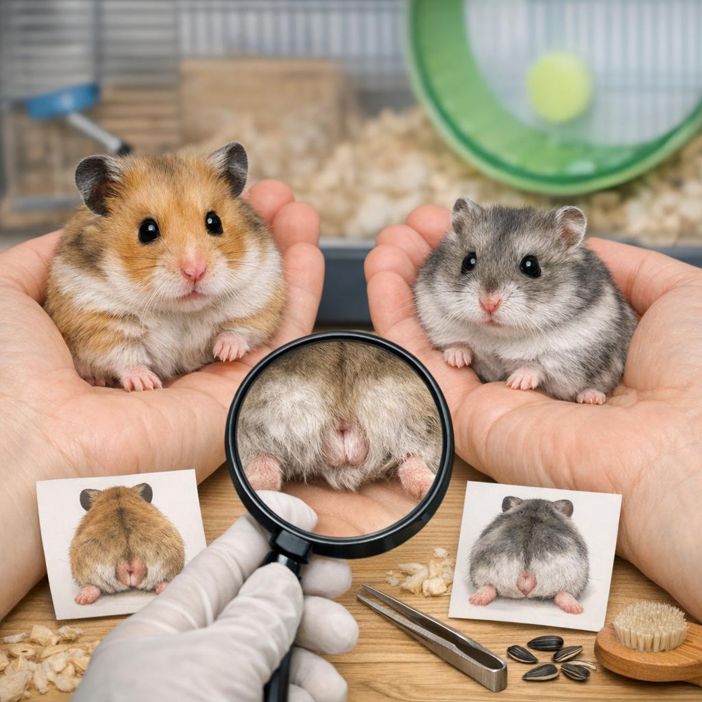 Как определить пол хомяка