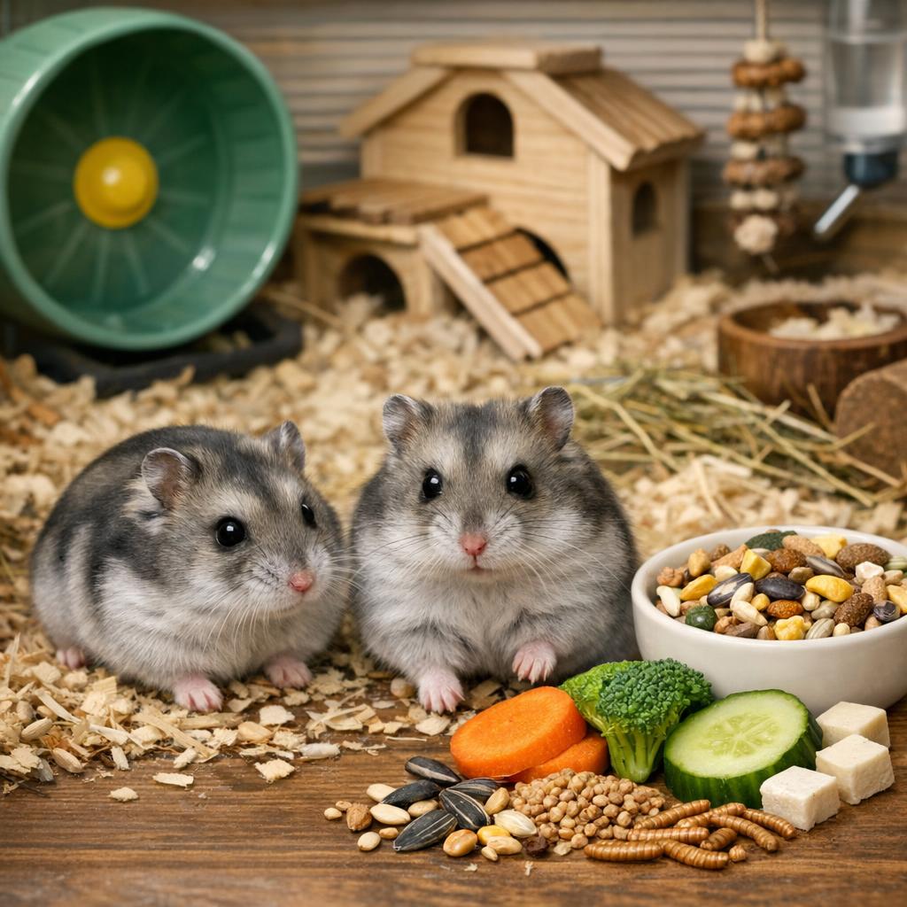 Джунгарский хомяк Джунгарский хомяк