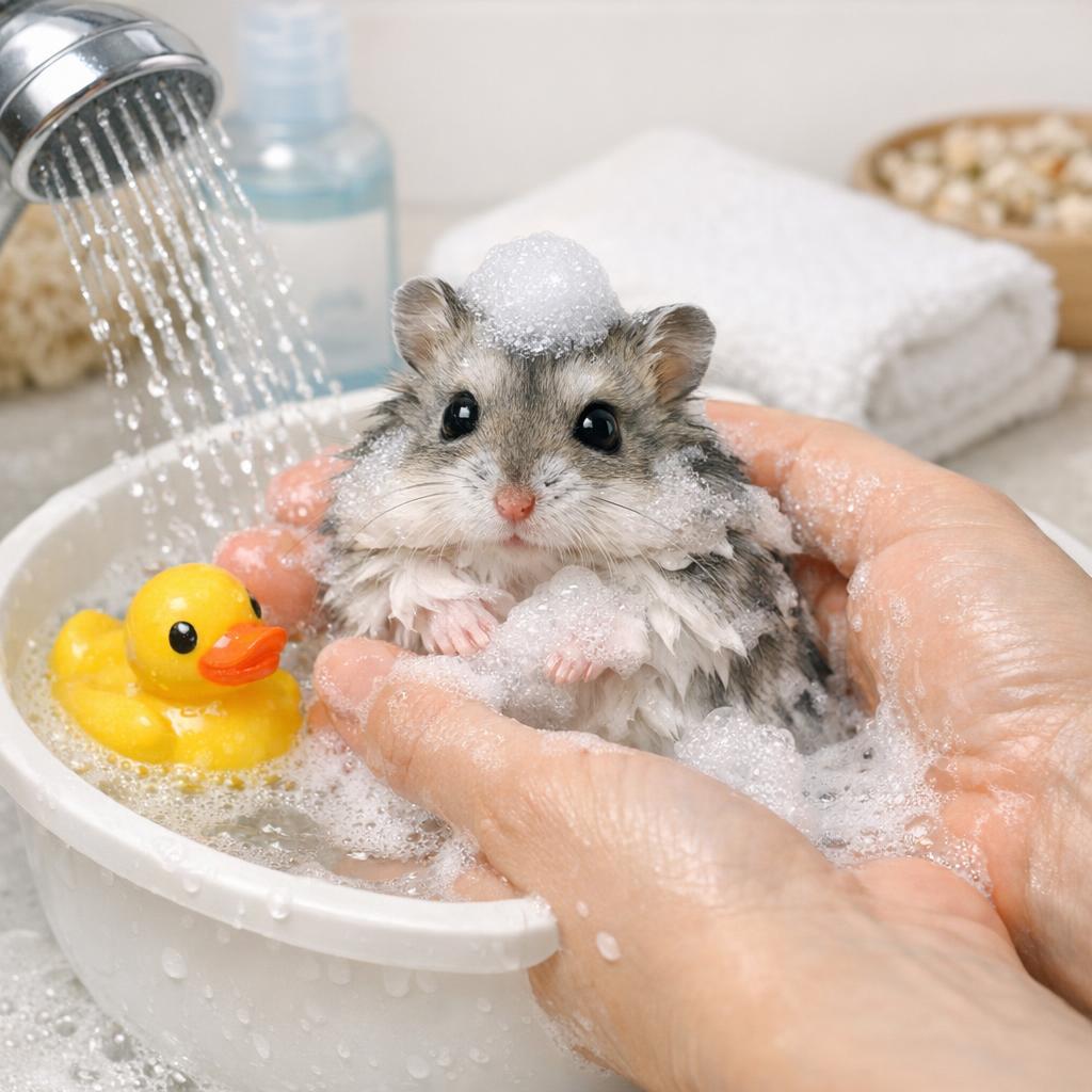 Как мыть джунгарских хомяков