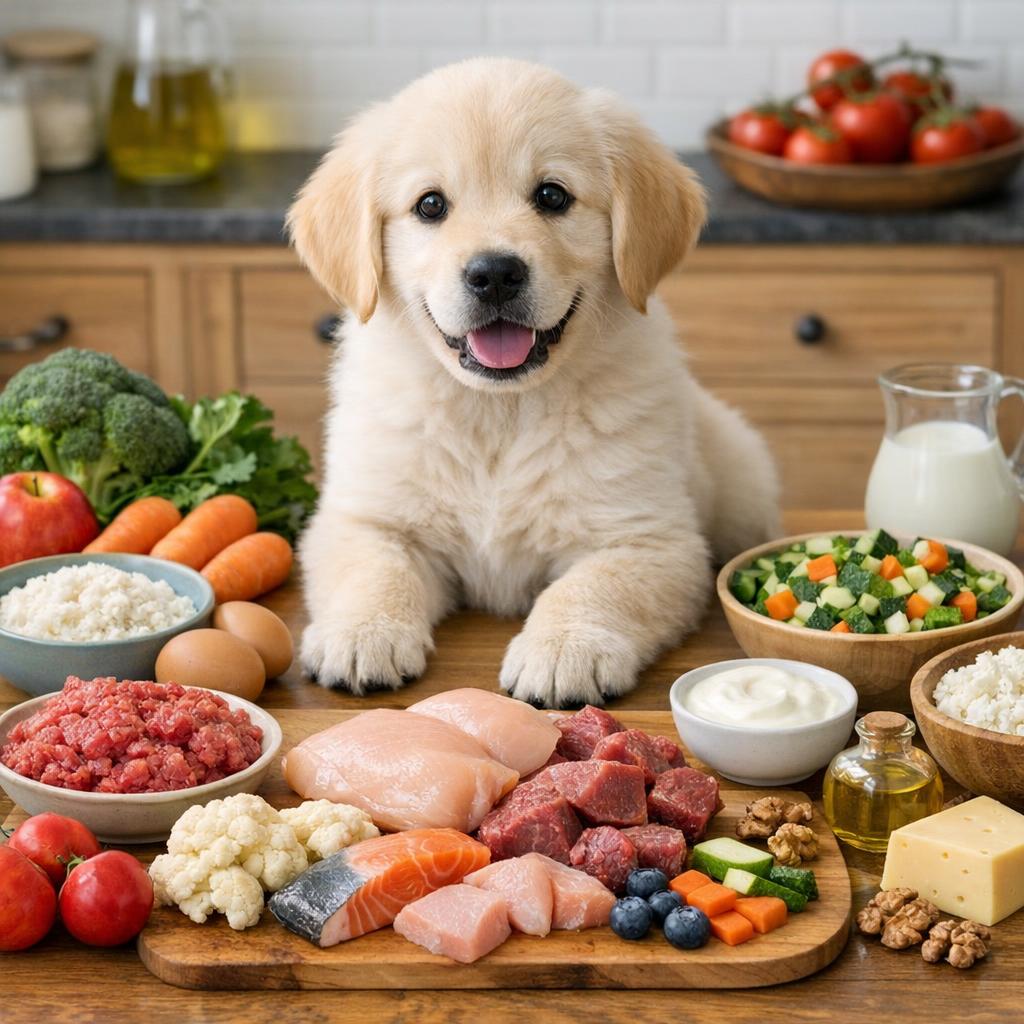 Как кормить щенка не кормом