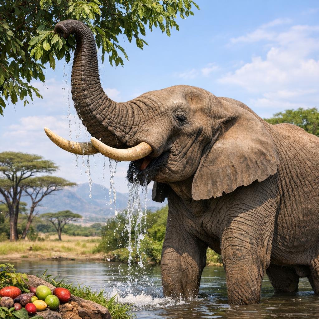 Почему у слона длинный хобот