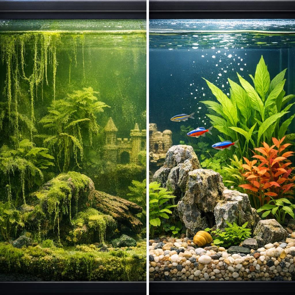 Как избавиться от водорослей в аквариуме