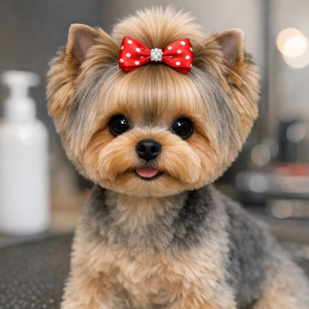 Как стричь йорку "беби фейс"