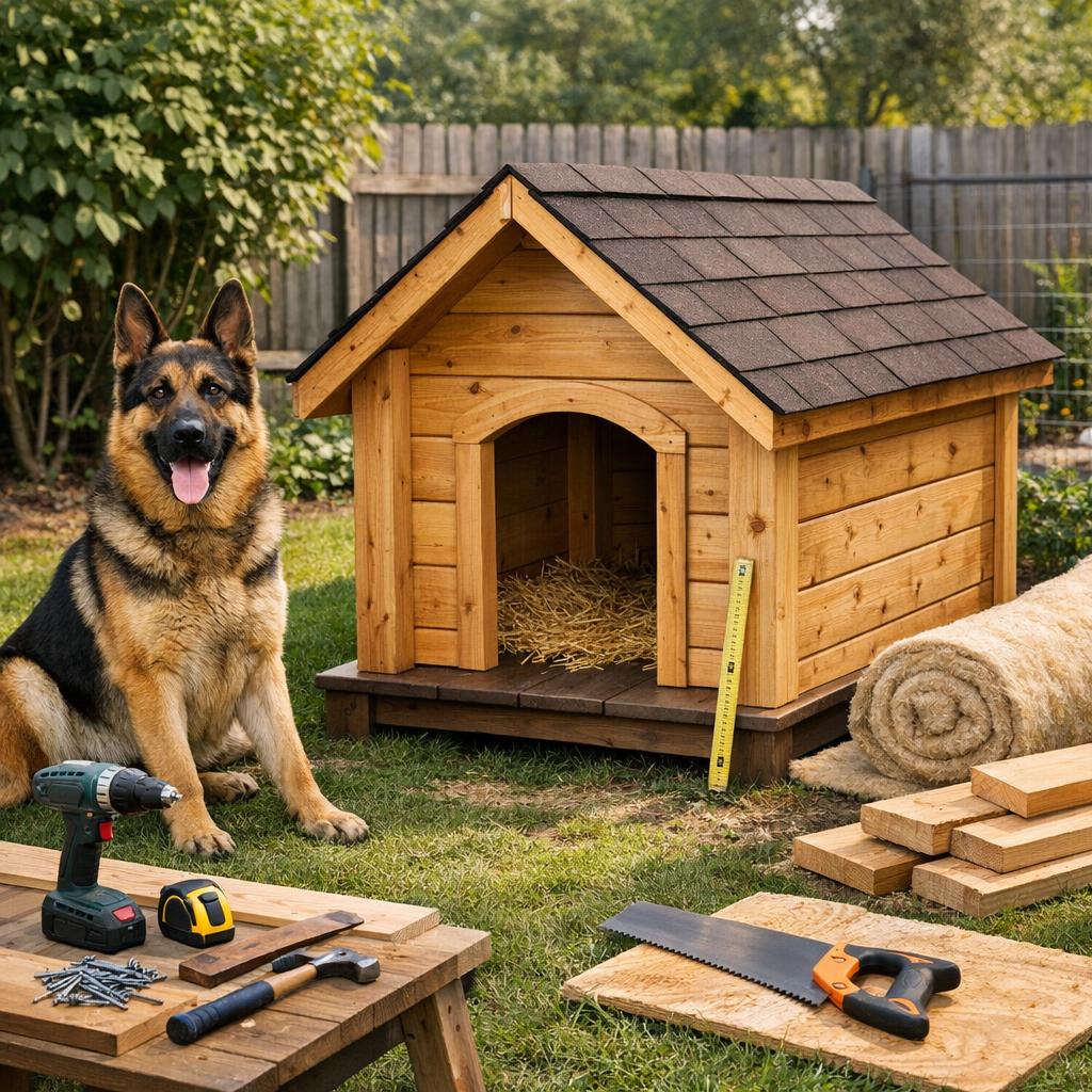 Как построить будку для собаки