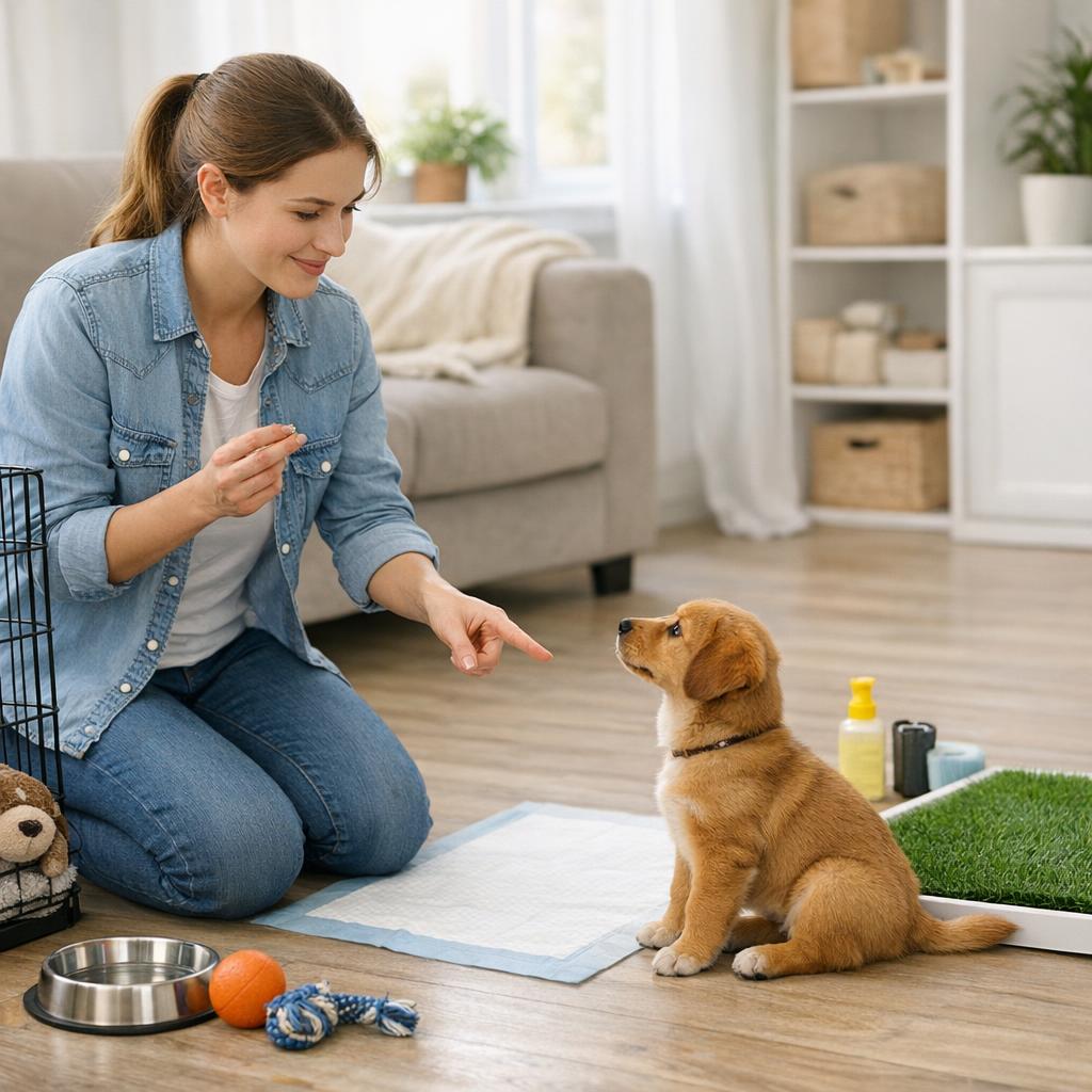 Как приучить собаку к туалету