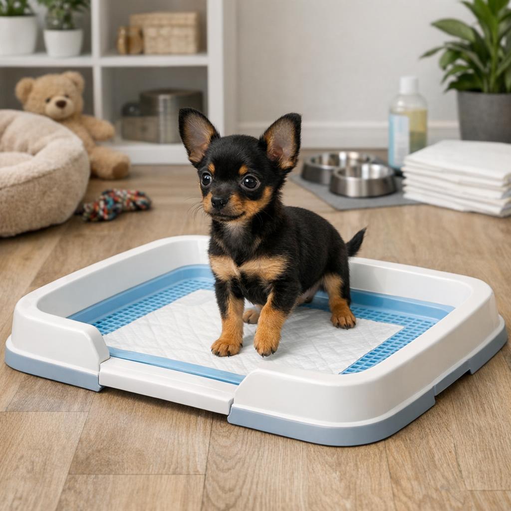 Щенка можно приучить ходить в лоток