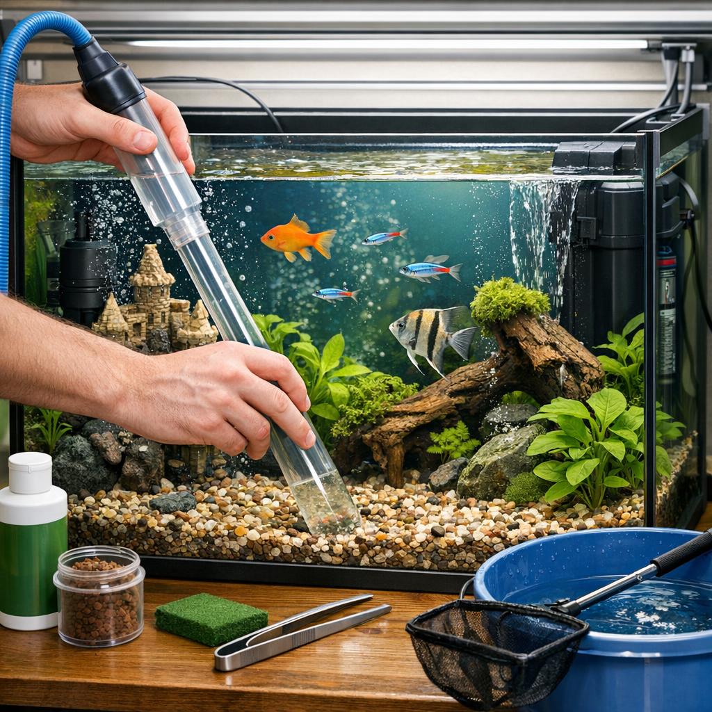 Как чистить аквариум