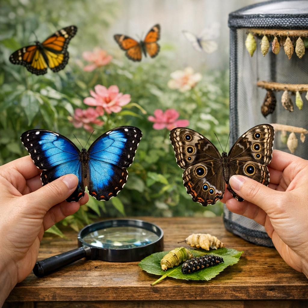 Рассмотрите узор на крыльях бабочки