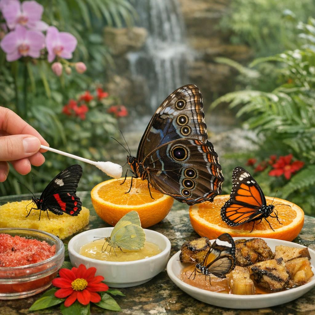 Как кормить бабочек