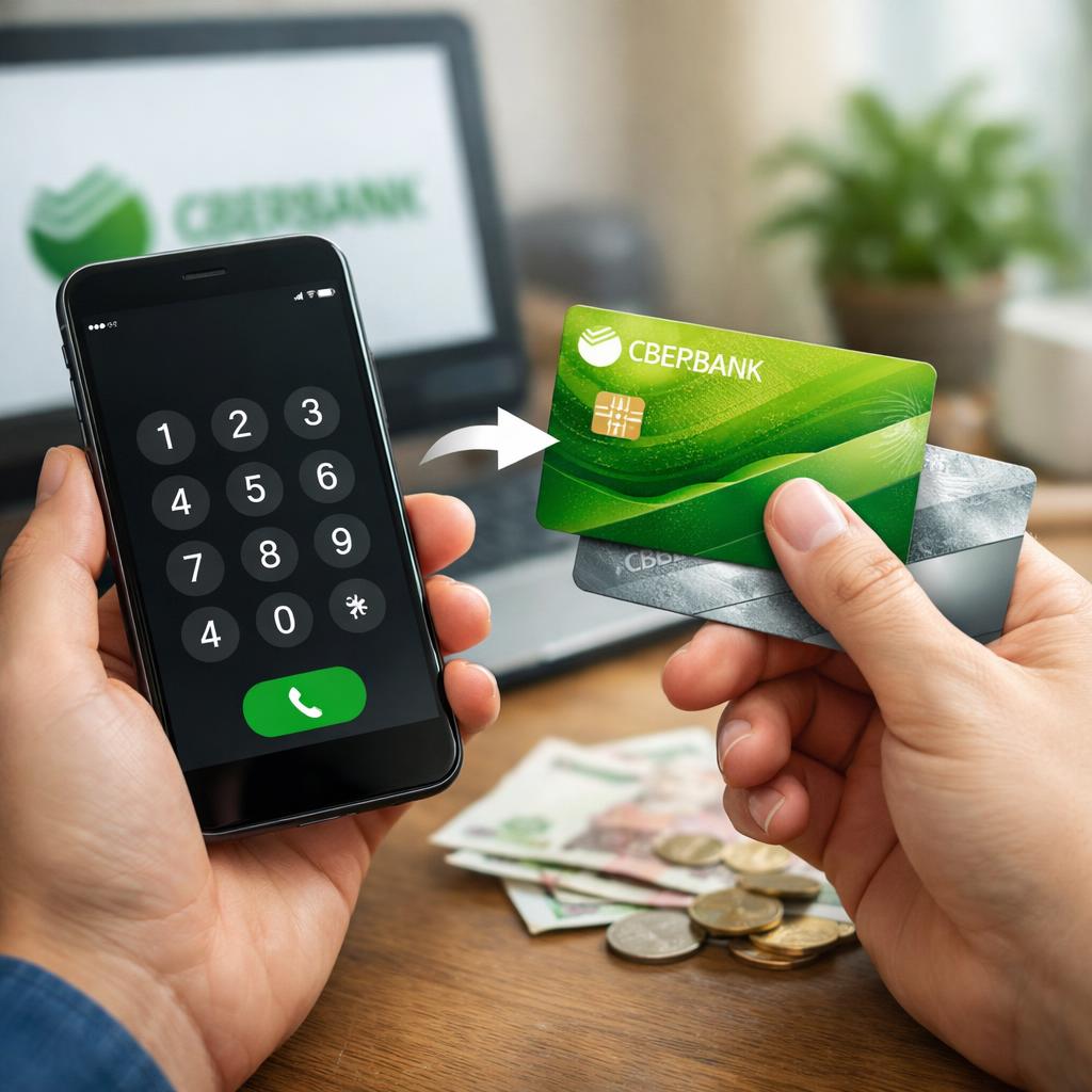 Перевести деньги с карты на карту Сбербанка можно через телефон 900