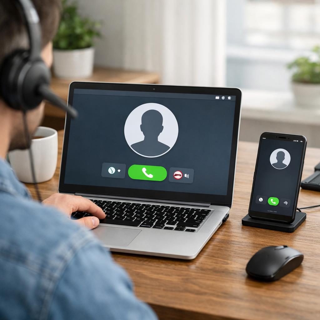 На мобильный телефон можно позвонить бесплатно с космьютера