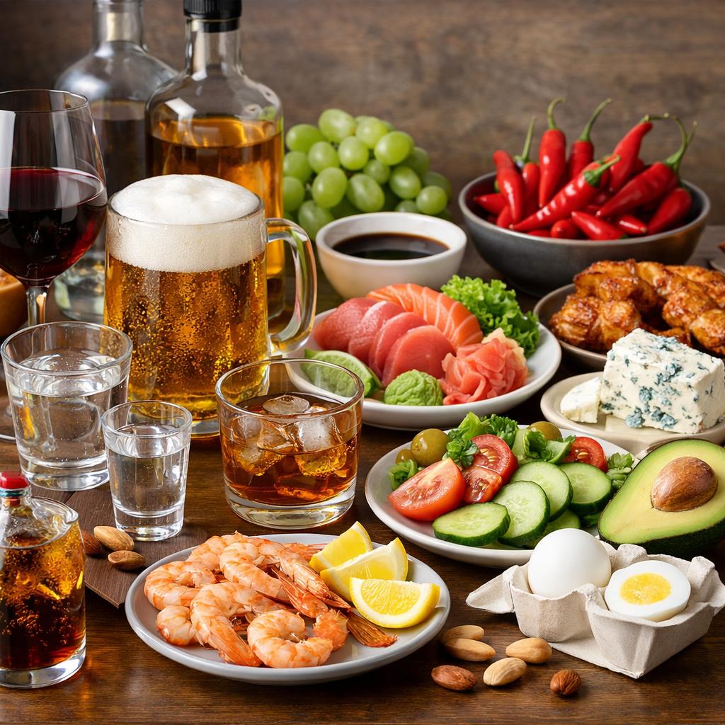 Какие продукты нельзя смешивать с алкоголем