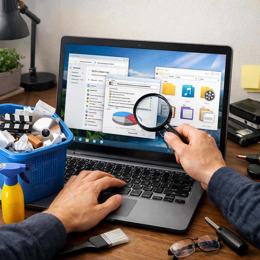 Попробуйте почистить компьютер от ненужных программ и файлов вручную