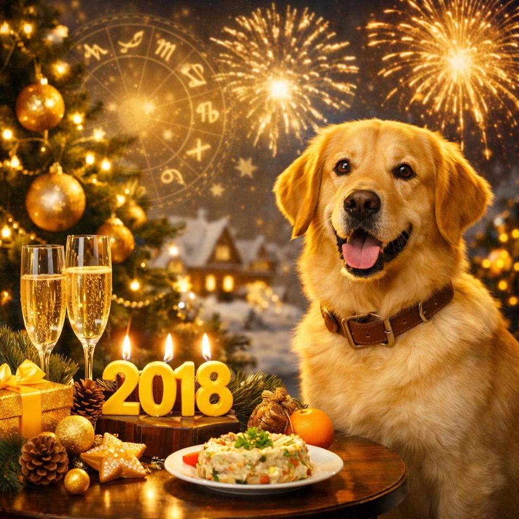 Как встречать Новый 2018 год желтой собаки?