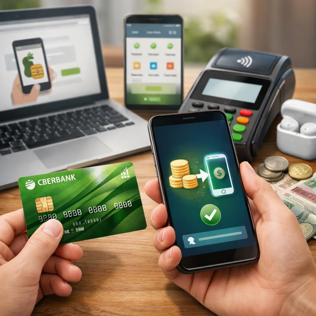 Как положить деньги с карты Сбербанка на телефон