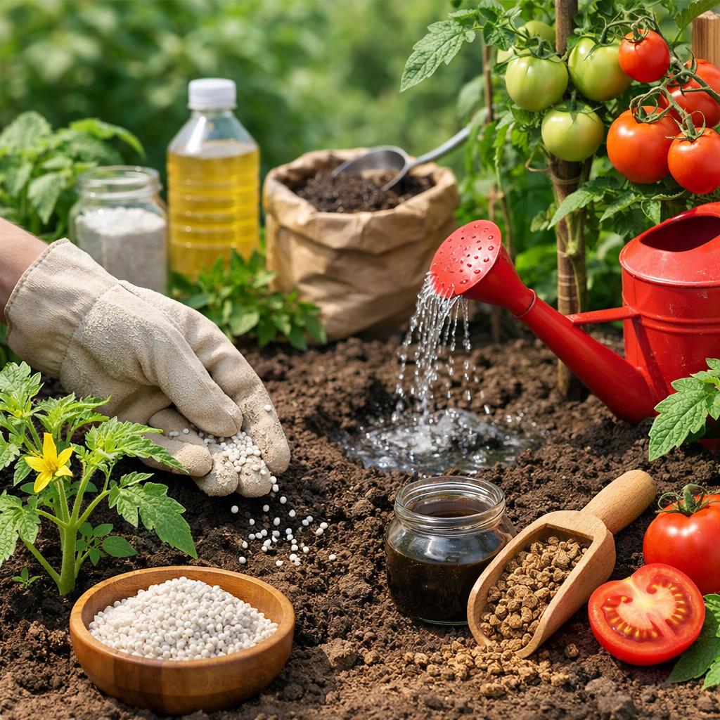 Помидоры во время цветения