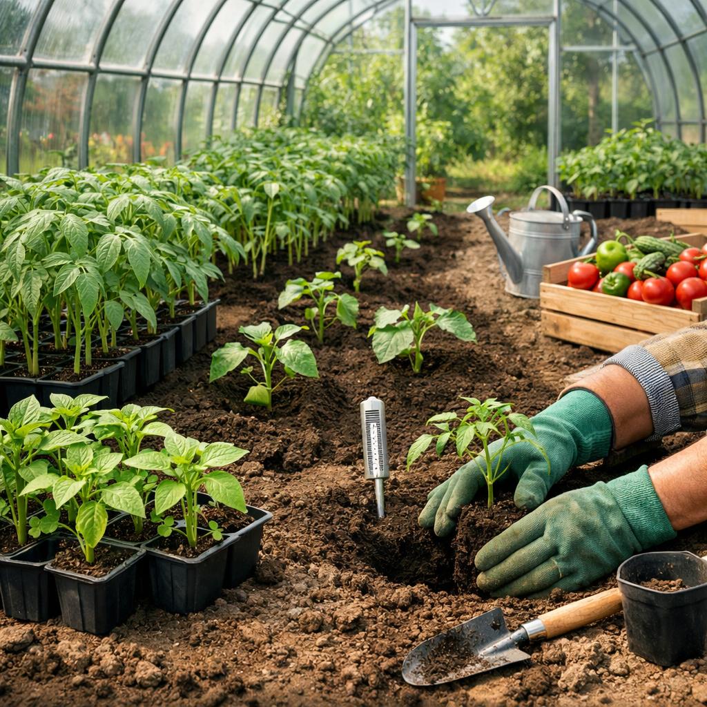 Когда высаживать рассаду помидоров, перца и огурцов в теплицу