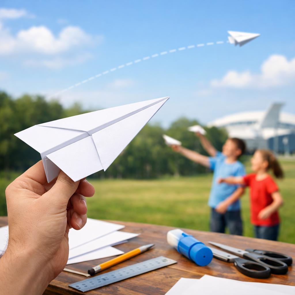 Попробуйте сделать из бумаги самолет, который летает 100 метров