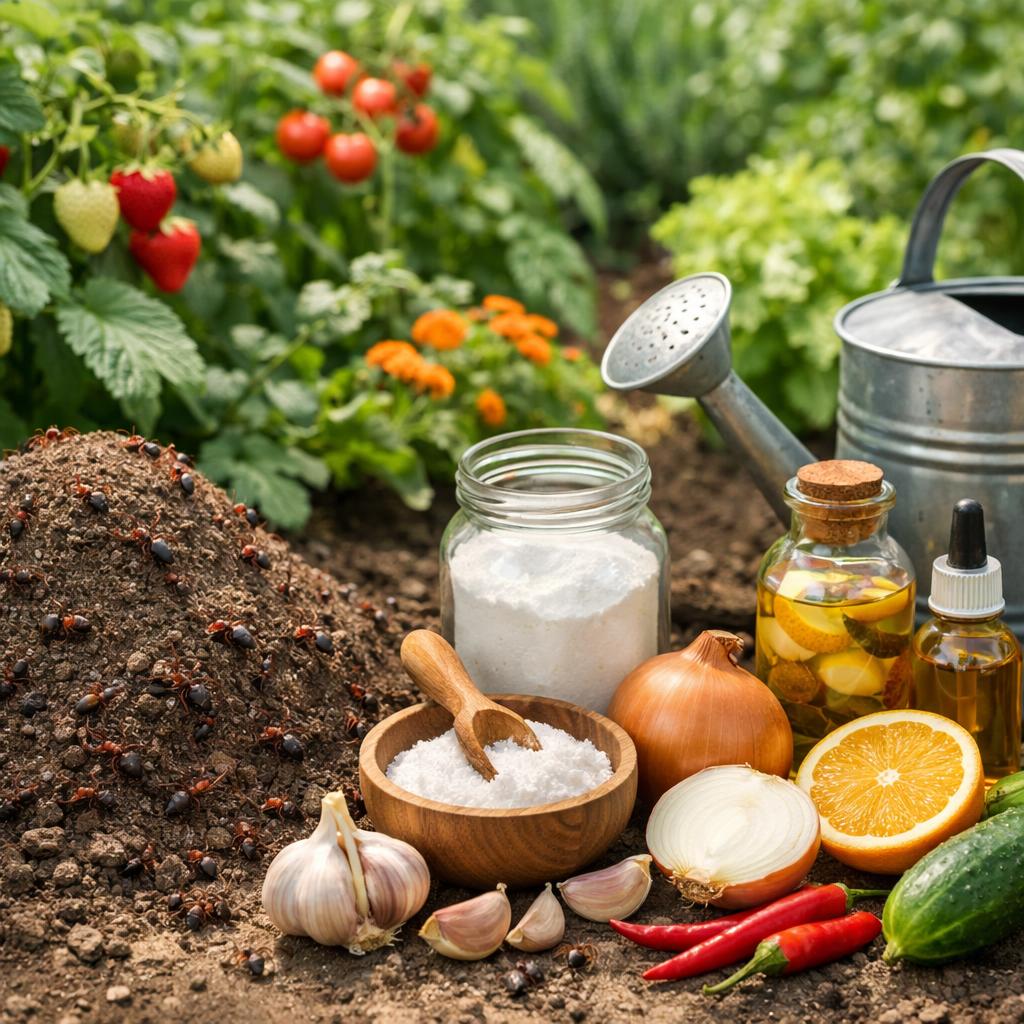 Как избавиться от муравьев в огороде народными средствами