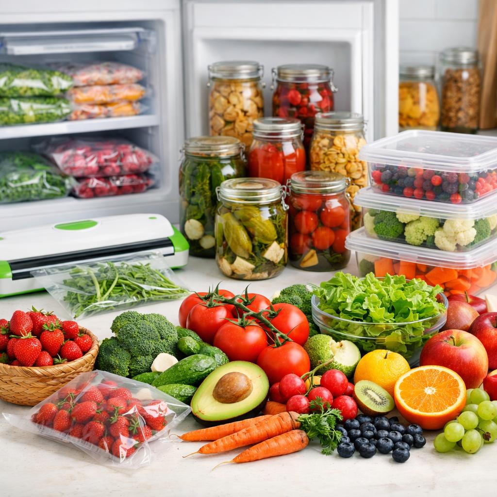 Как сохранить свежими фрукты и овощи