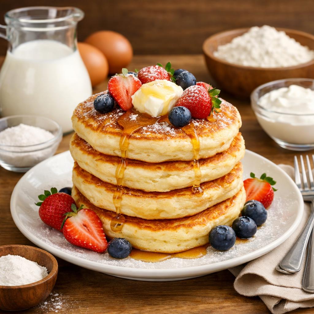 Как сделать пышные оладьи на кефире