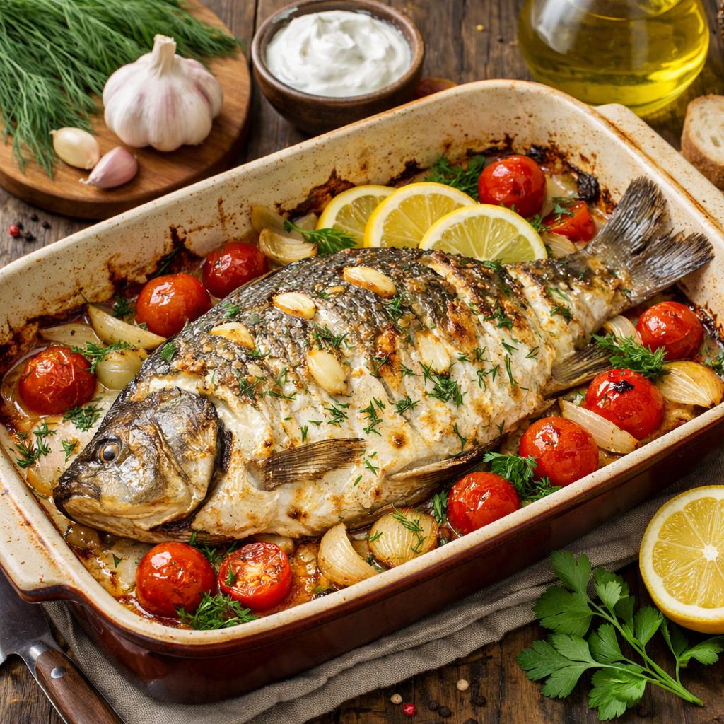 Как запечь карася в духовке