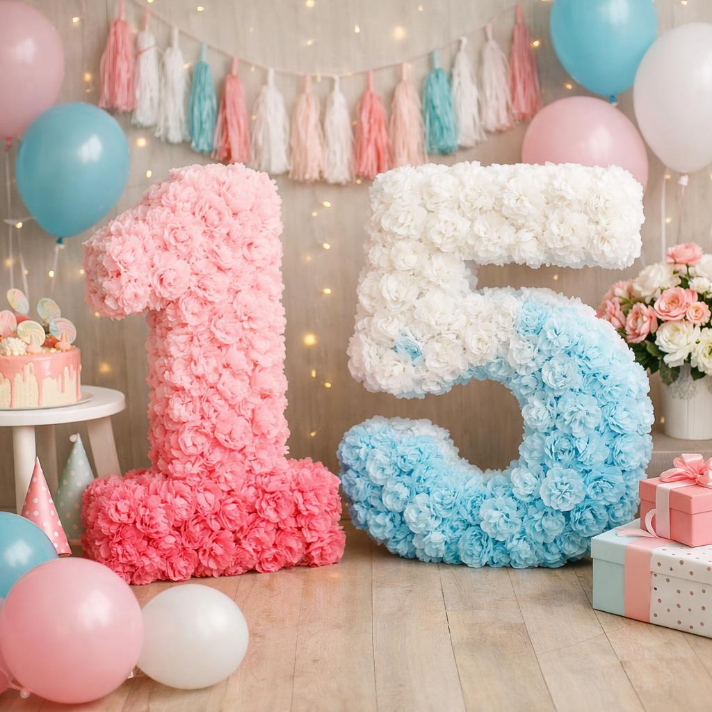 объемные цифры на день рождения