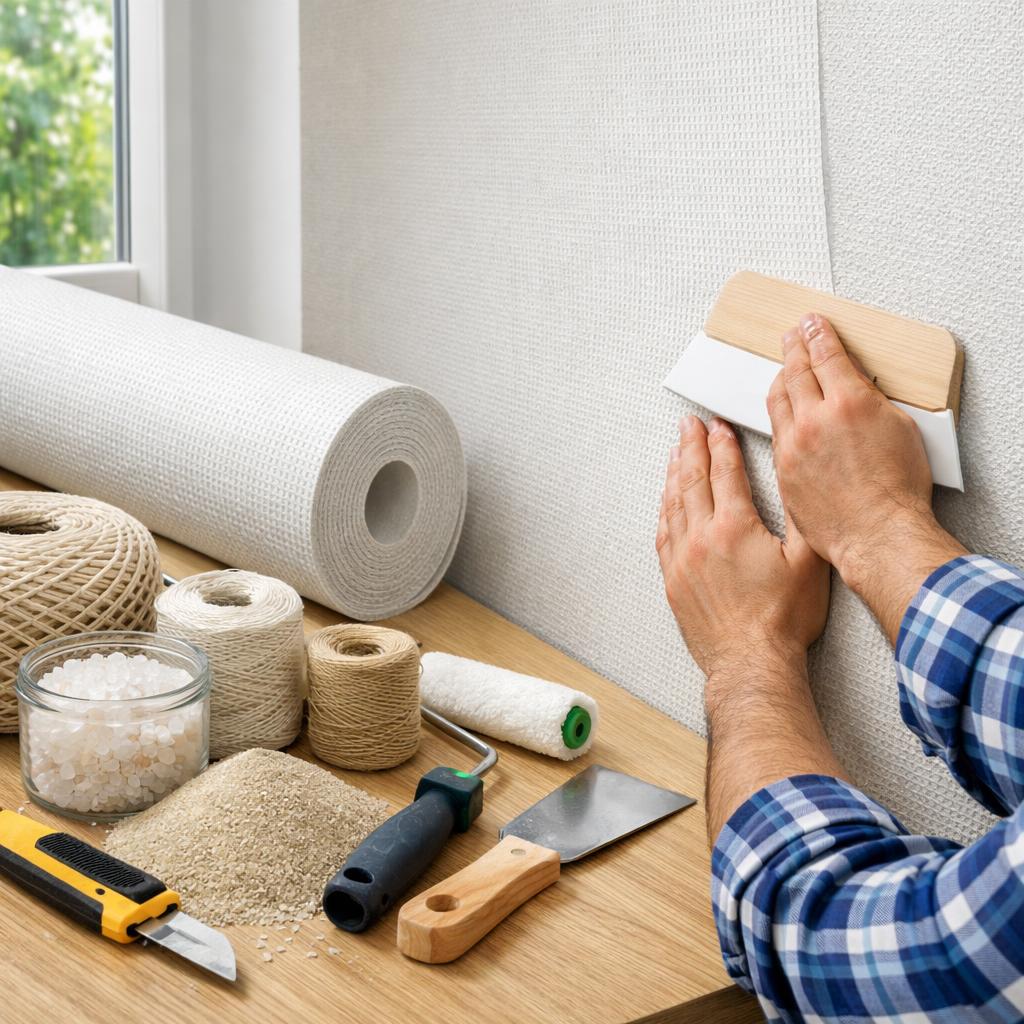 Как клеить стеклообои