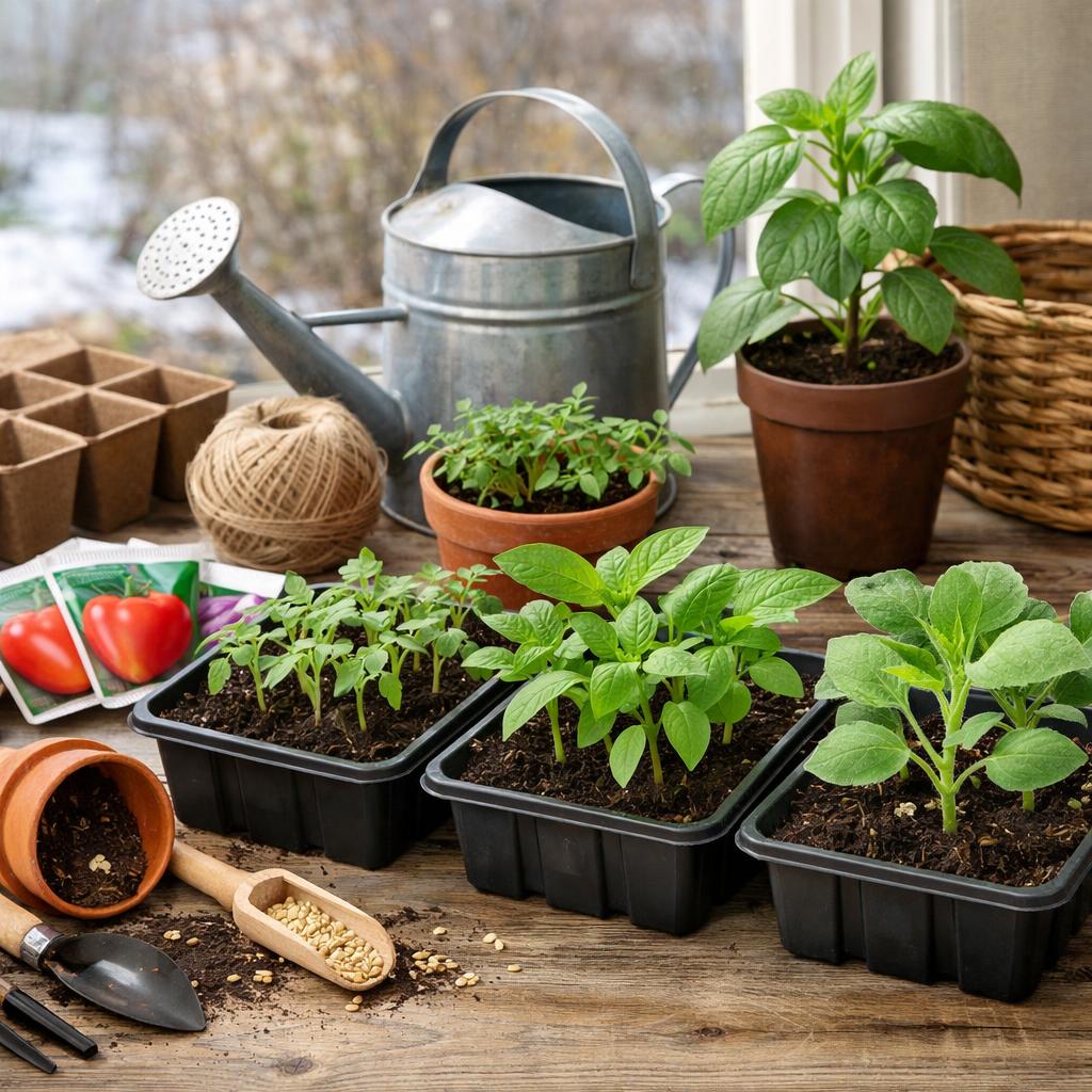 рассада в марте