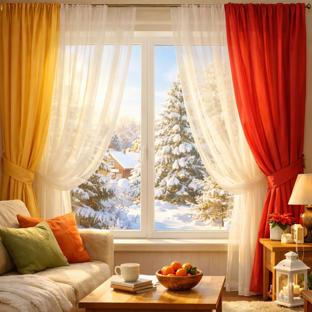 Украшаем окна новыми шторами