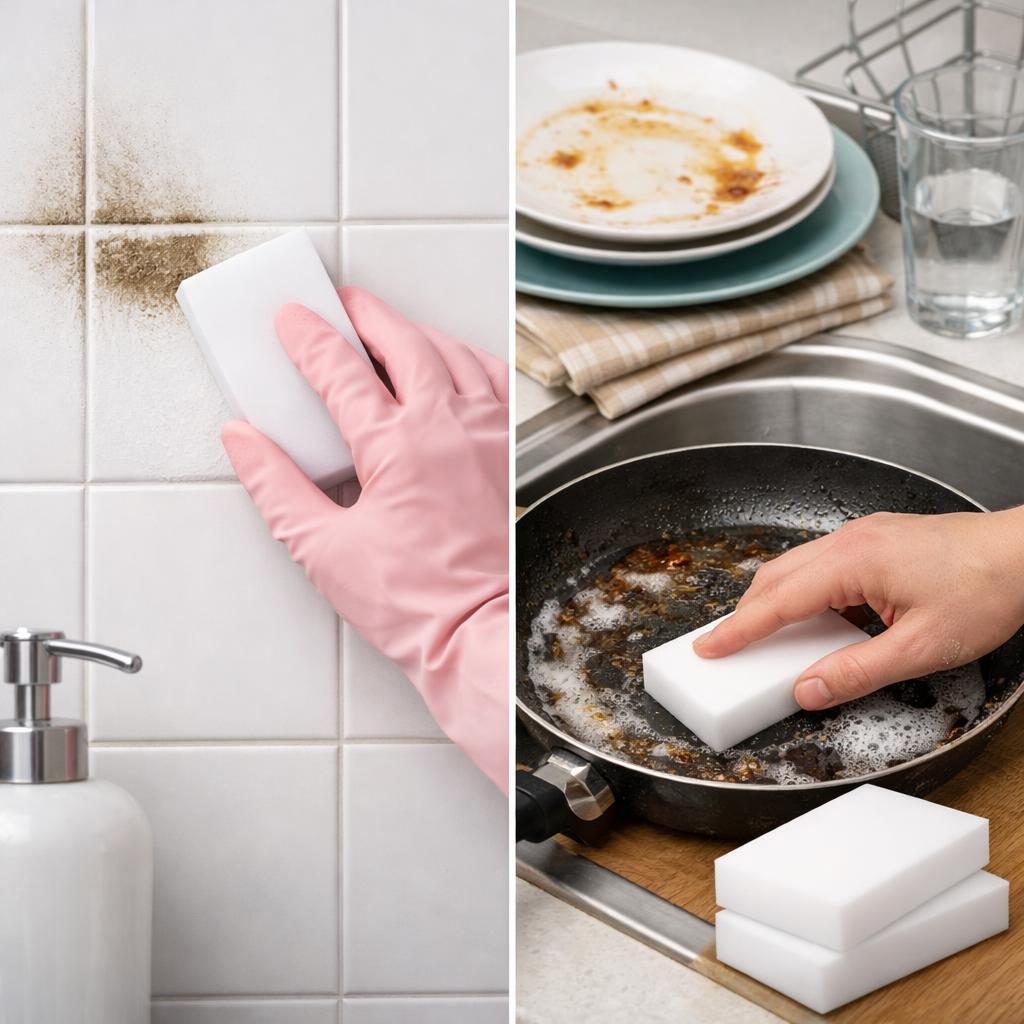 Как использовать меламиновую губку