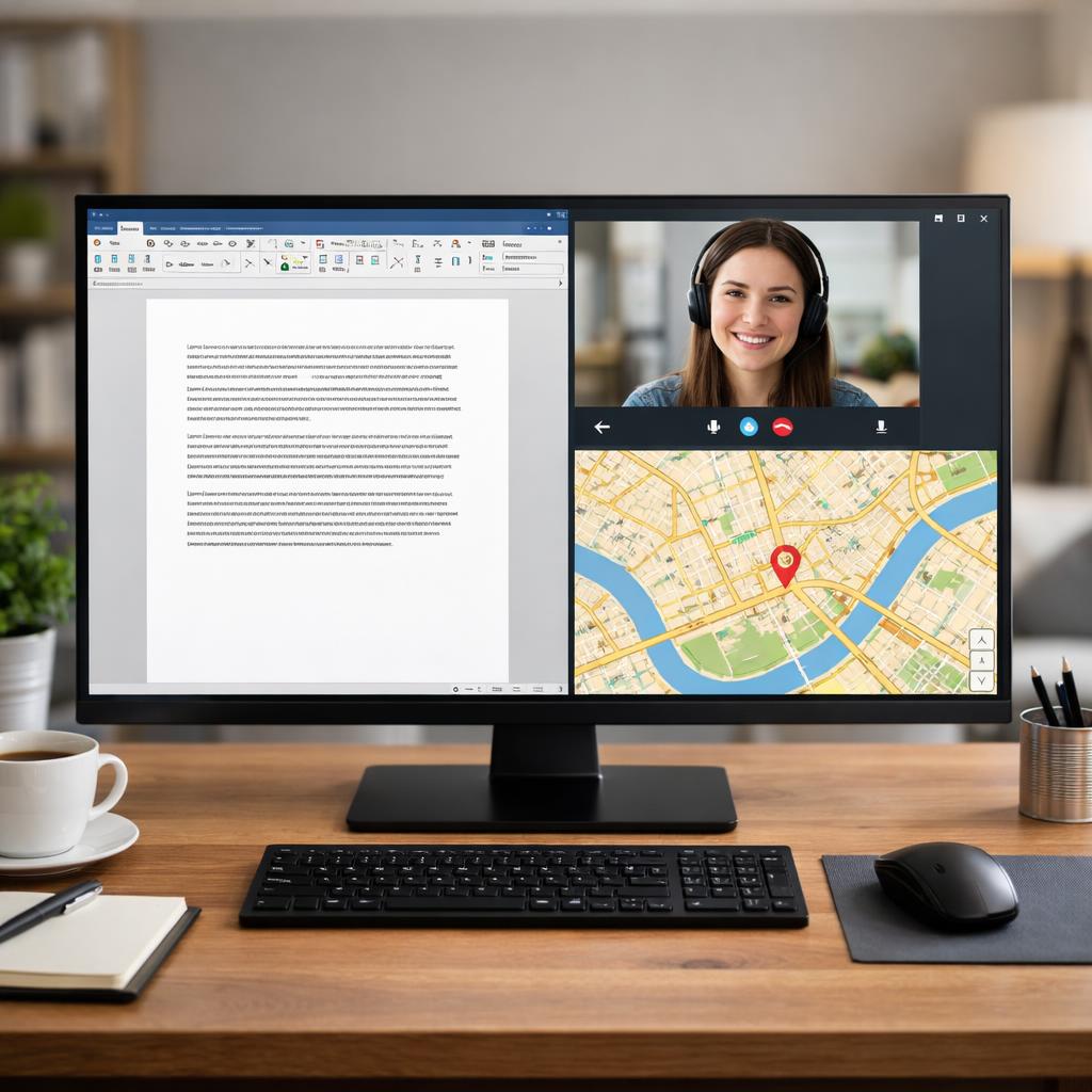 Как легко разместить два окна на рабочем столе? Как легко разместить два окна на рабочем столе?