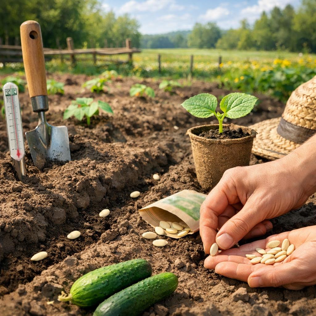 Когда сажать огурцы в открытый грунт семенами
