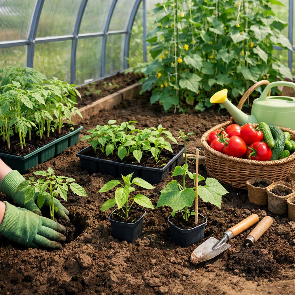 На каком расстоянии сажать помидоры, перцы и огурцы в теплице На каком расстоянии сажать помидоры, перцы и огурцы в теплице