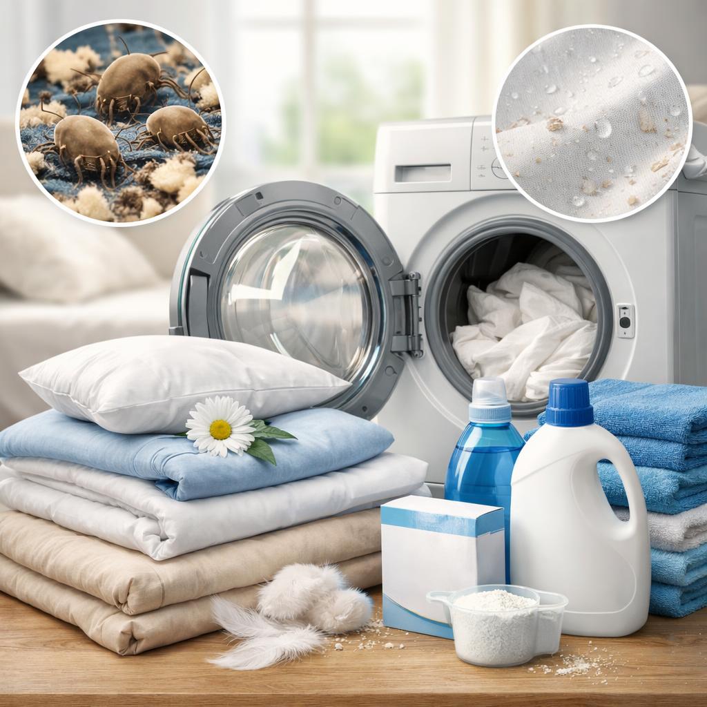 Правильная стирка постельного белья: периодичность, моющие средства, режимы стирки