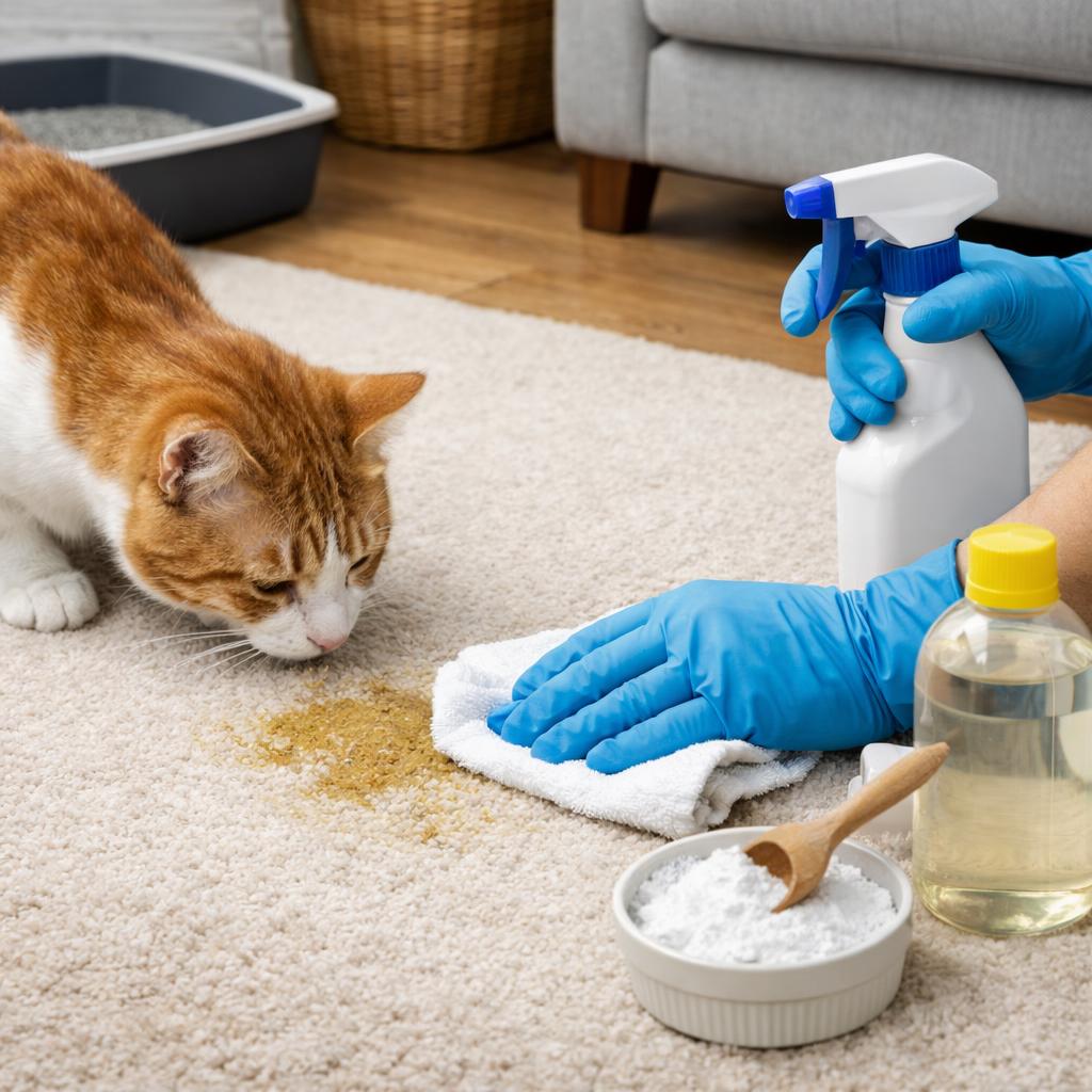 Как избавиться от запаха кошачьей мочи