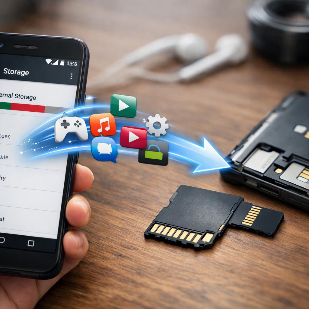 Как переместить приложения с памяти телефона на карту памяти в Android