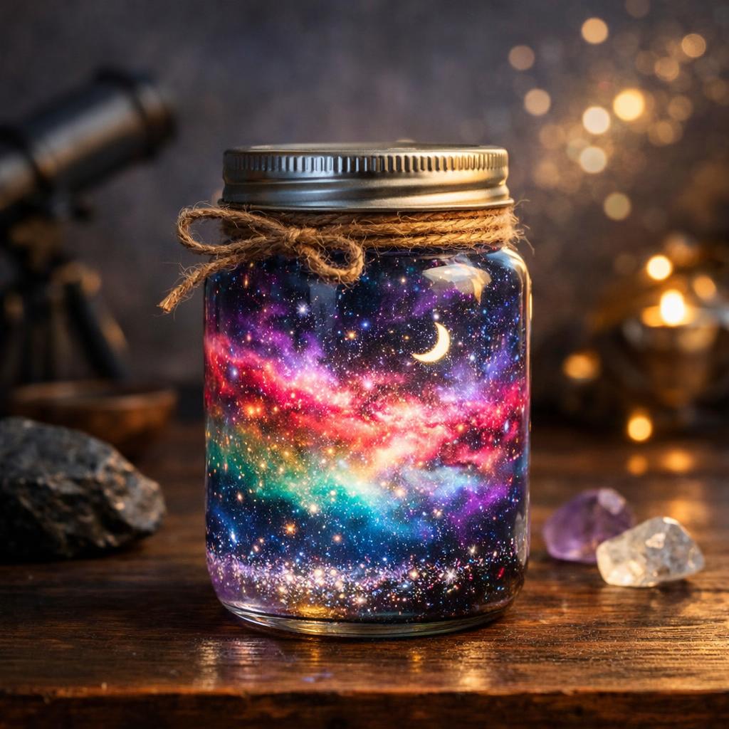 Как сделать космос в баночке